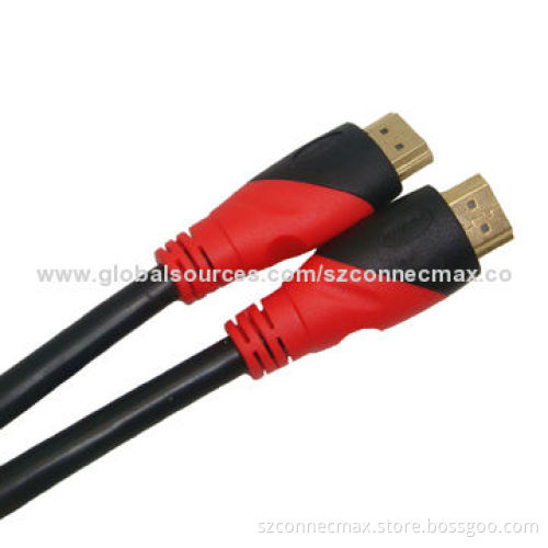 High-speed HDMI Cable with Ethernet, Gold-plated, Supports 1,080P for Blue-ray DVD/HDTV